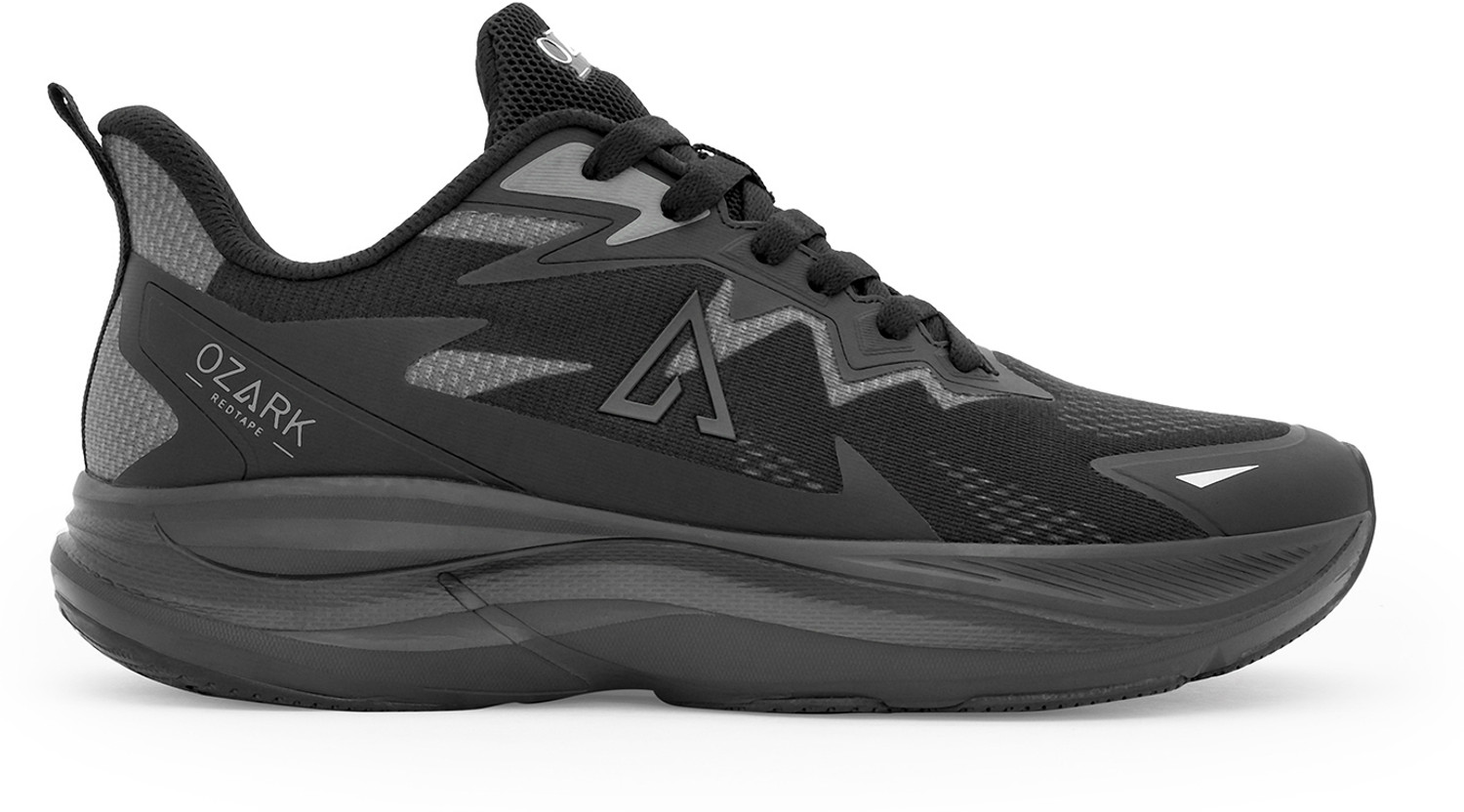 Image of RED TAPE Ozark Trail Running Shoes | Rugged Outdoor Comfort Running Shoes For Men (Black, Black, 10)