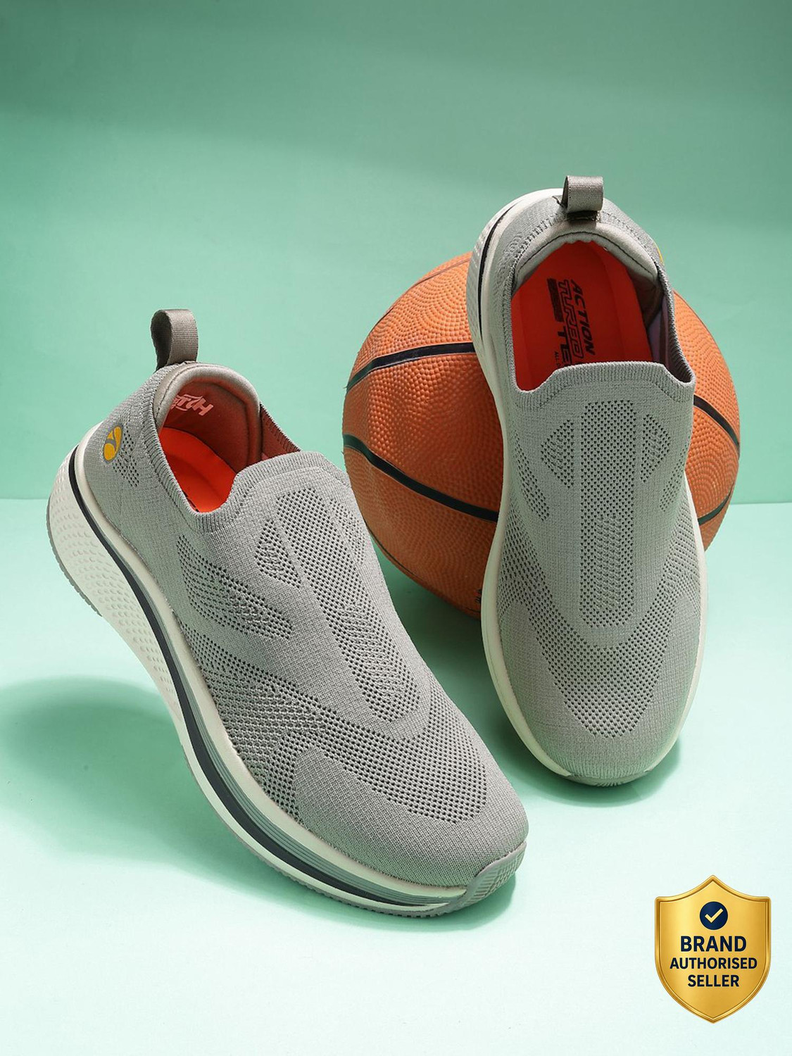 Image of action Athleo WALKER-1004 Breathable Flexible Lightweight Comfortable Sports Slip-On Running Shoes For Men