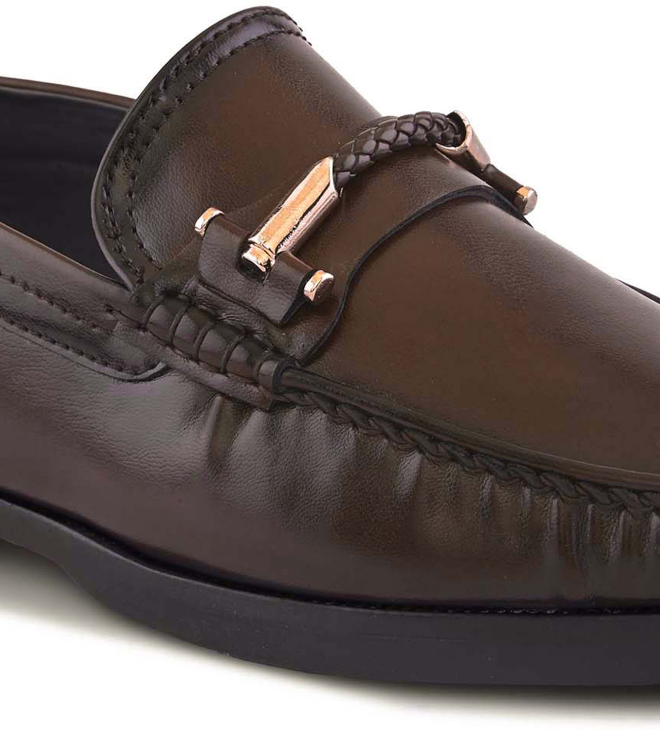 Image of studwalker Men's Formal Metal Bit Slip-On Loafer Shoes Loafers For Men