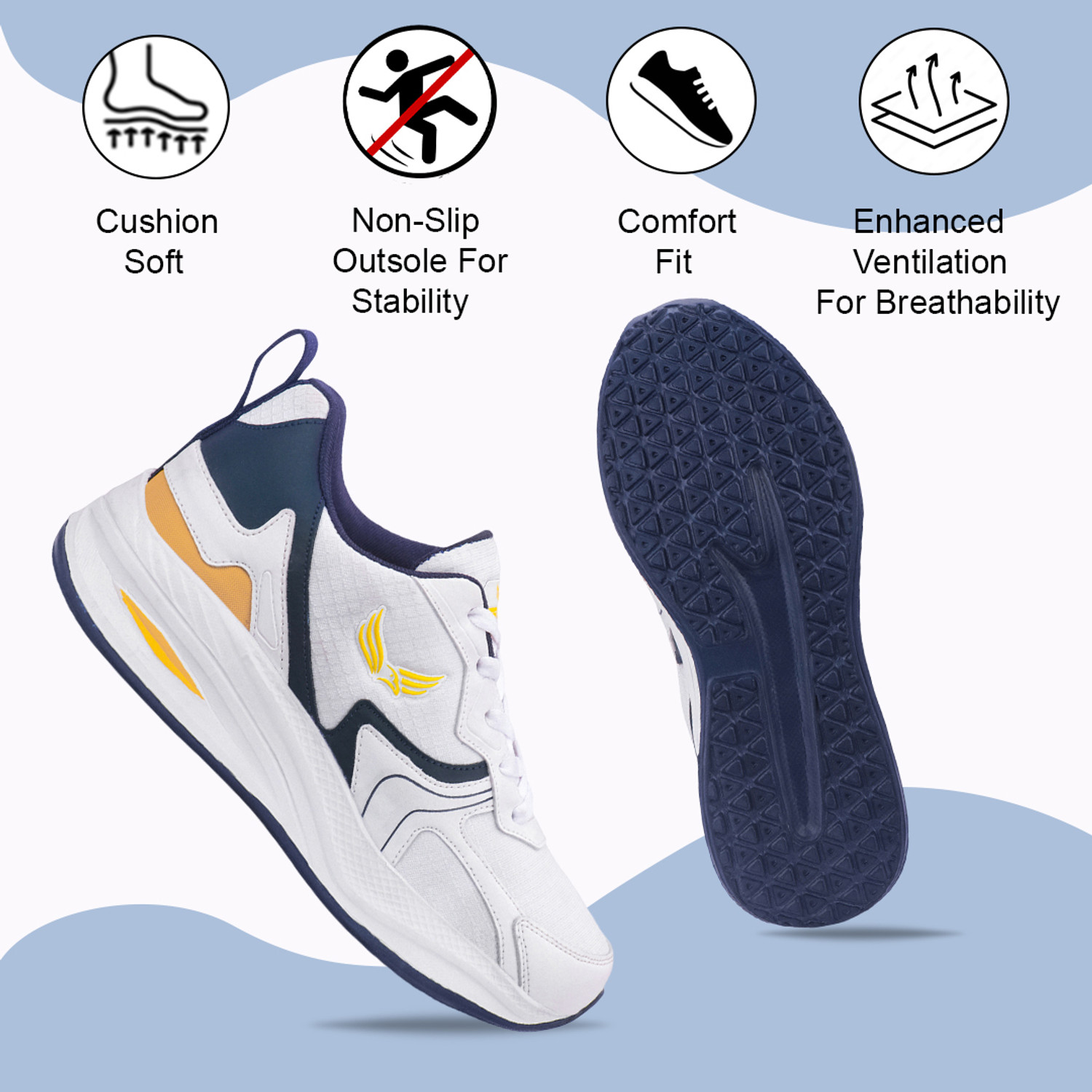 Image of BERSACHE Boys Lace Running Shoes