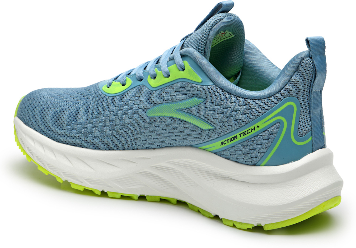 Image of action Athleo NITRO-1501 Lightweight Breathable Comfortable Sports Lace-Ups Running Shoes For Men
