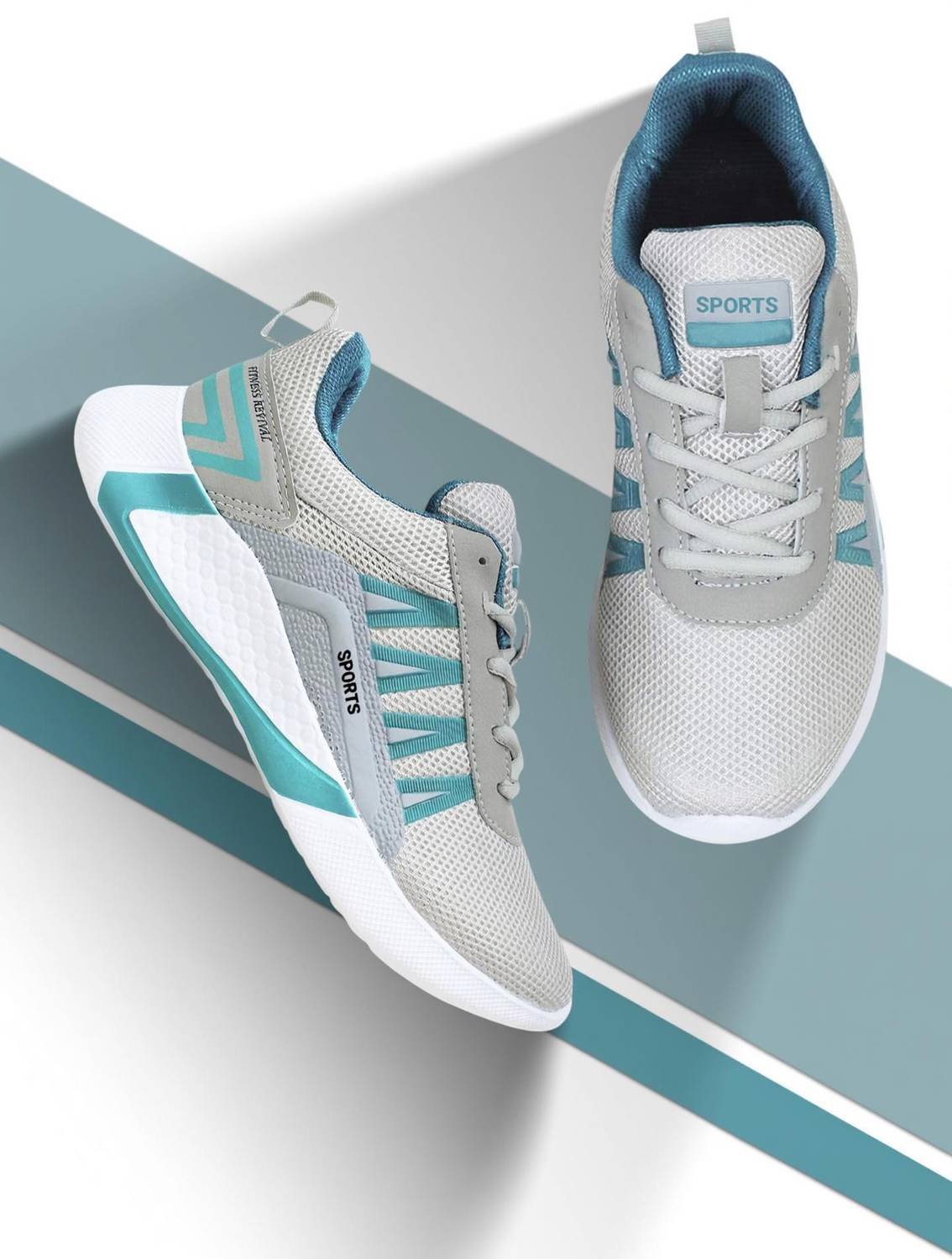Free Kicks FK-447 Men's Running Shoes Gray - Image 1
