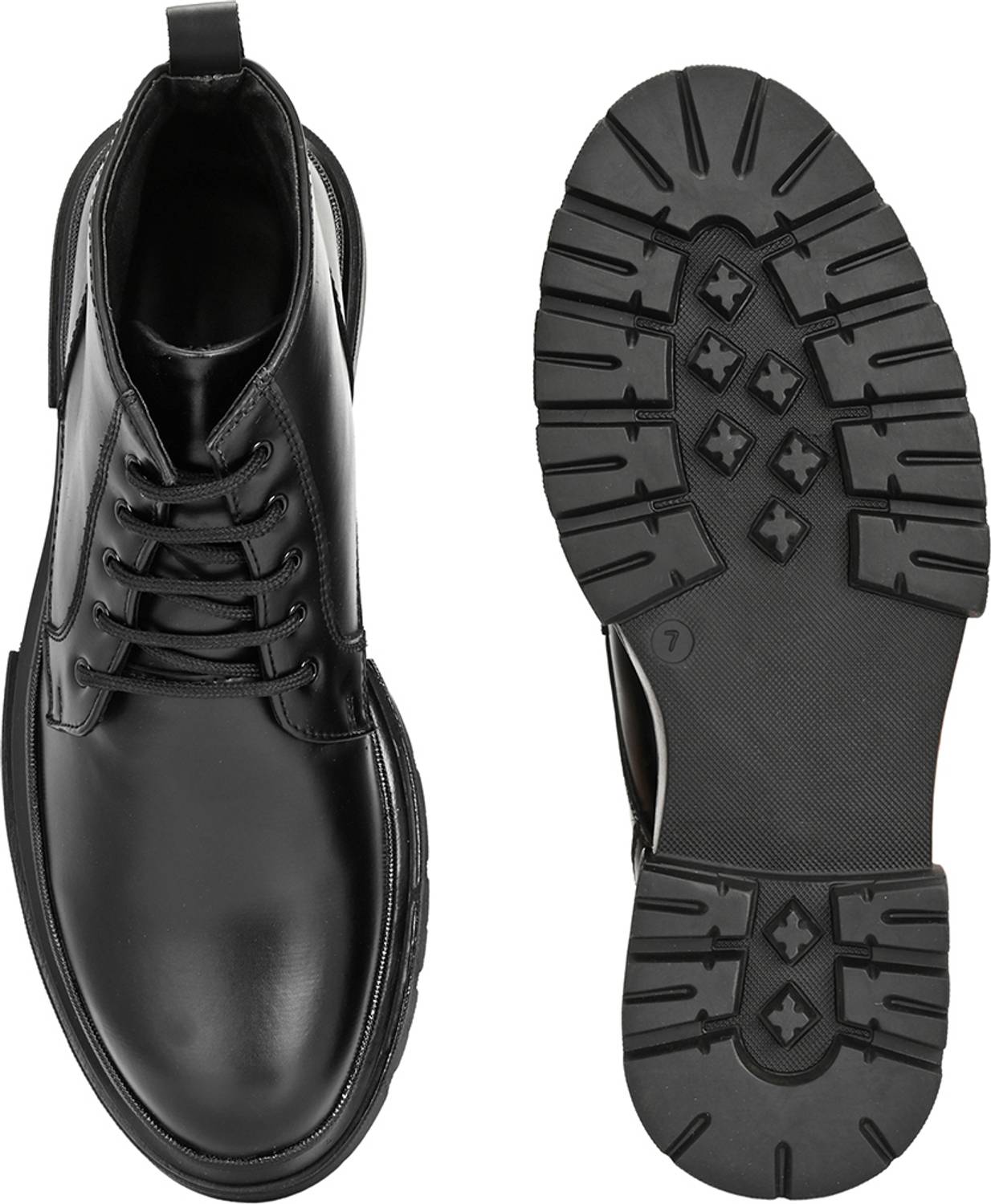 Roadster Men's Black Boots - Image 5