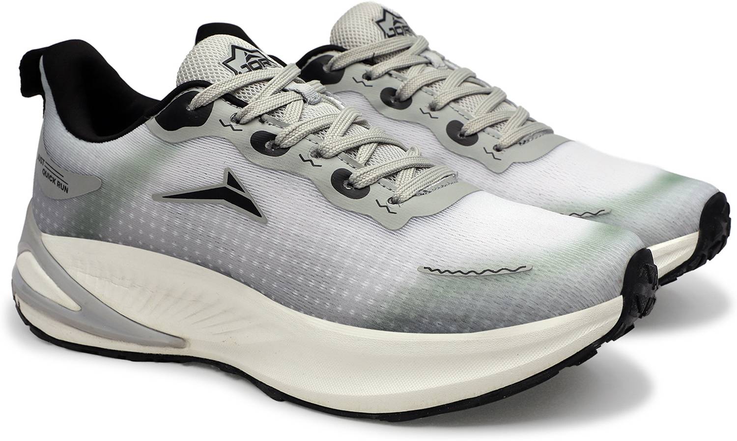 JQR PRIME Men's Gray Running Shoes - Image 5
