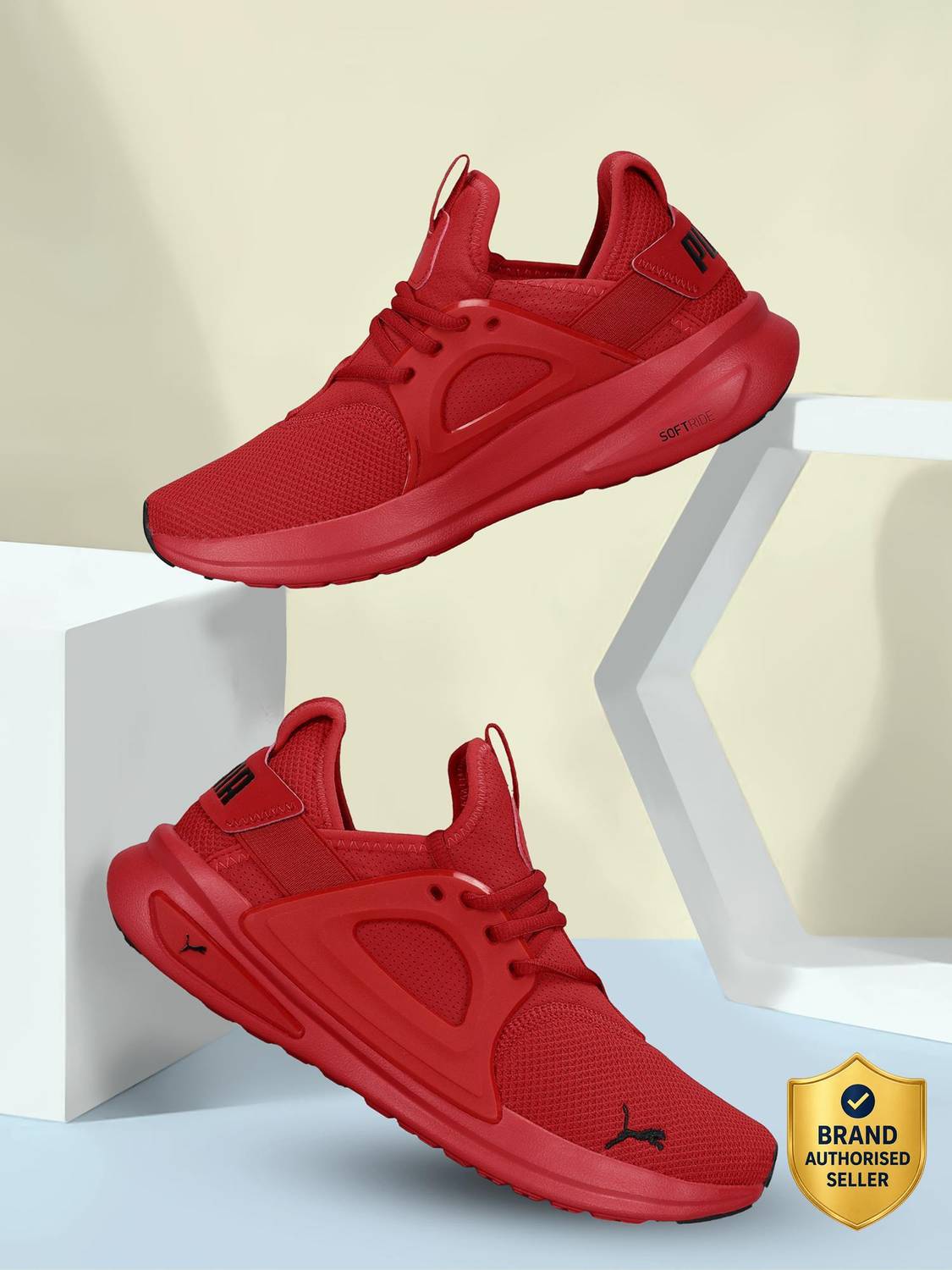 PUMA Softride Enzo Evo Red Men's Sneakers - Image 1