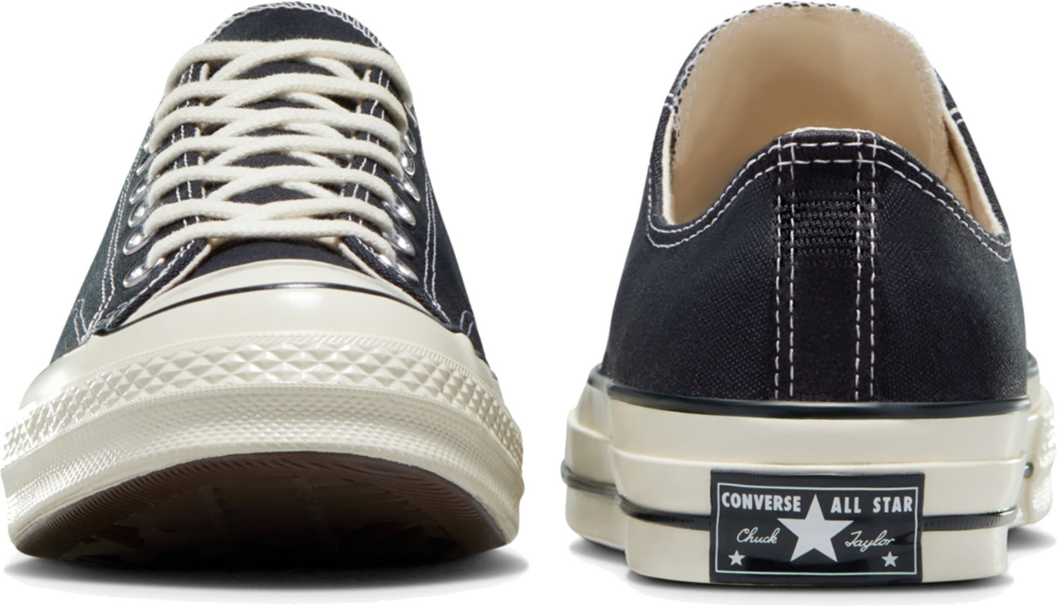 Image of Converse Unisex Chuck 70 Canvas Low Top Sneaker Sneakers For Unisex (Black, 10)