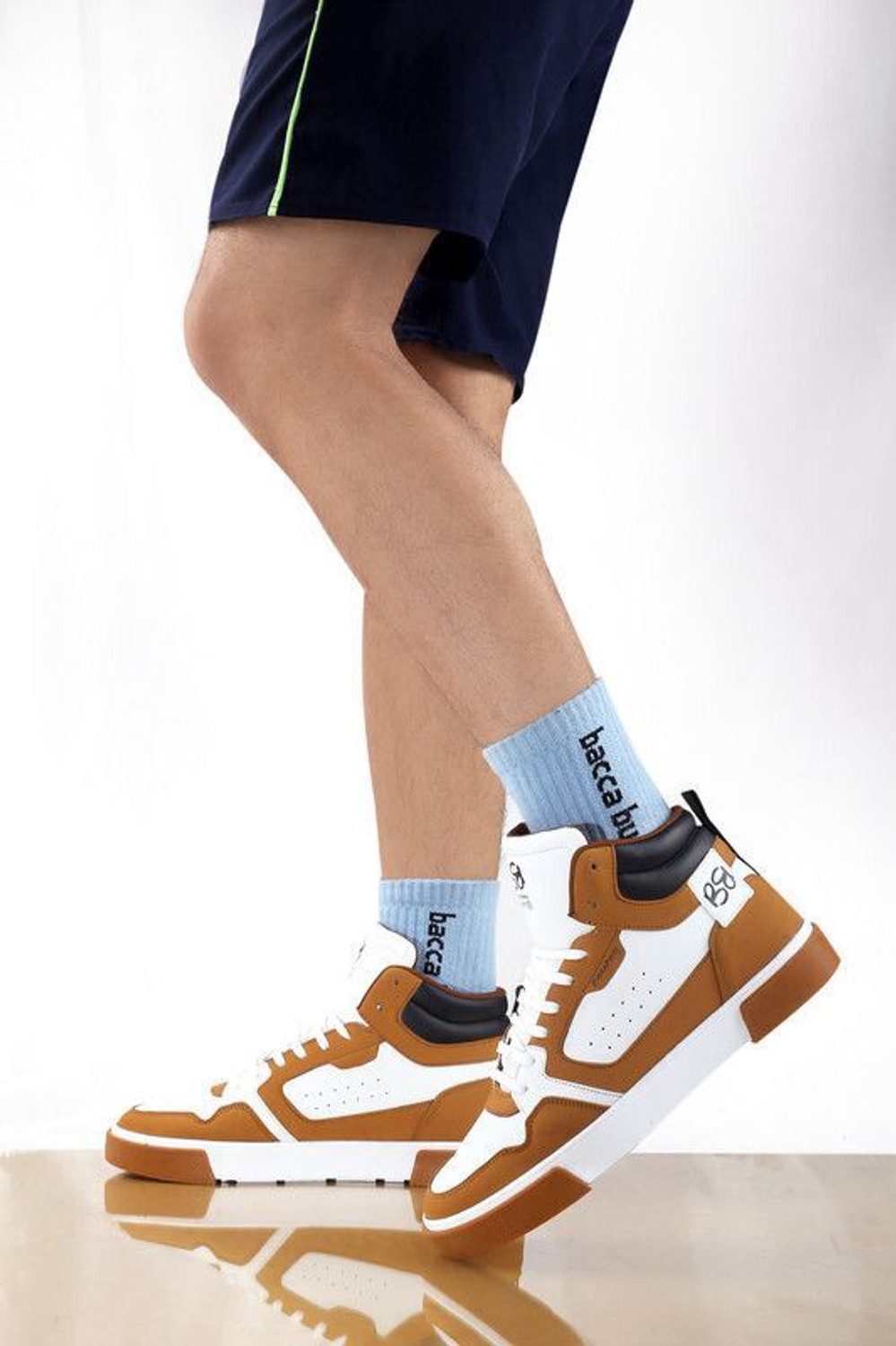 Image of bacca bucci STALK Classic High-Top Sneakers For Men