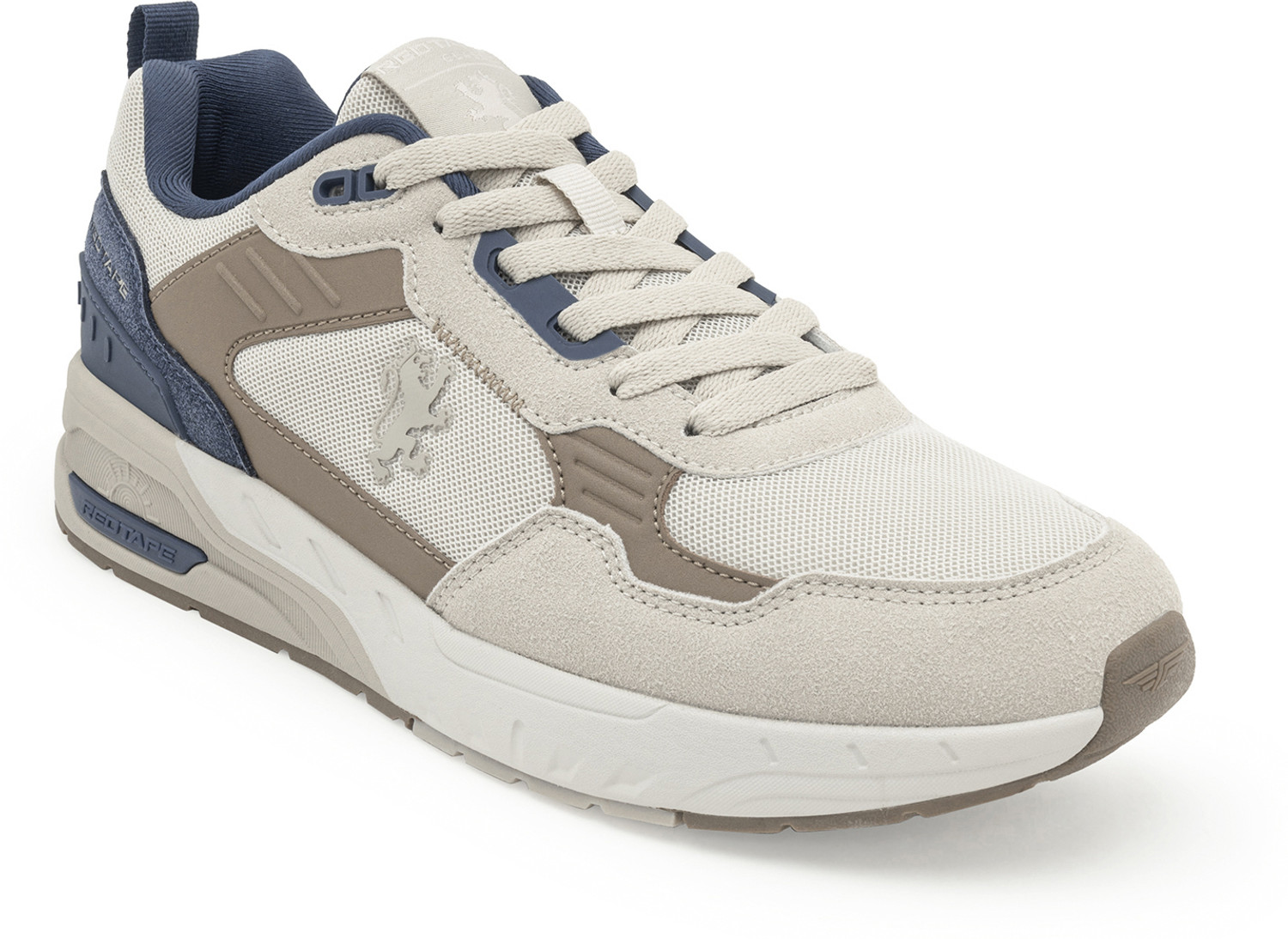 Image of RED TAPE Lifestyle Sneakers for Men in Beige Navy | Lifestyle Sneakers Sneakers For Men