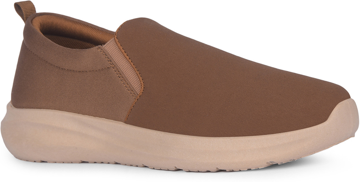 Image of Bata Men Classic Casual Slip On Shoes Everyday Comfort Slip On Sneakers For Men (Tan, 8)