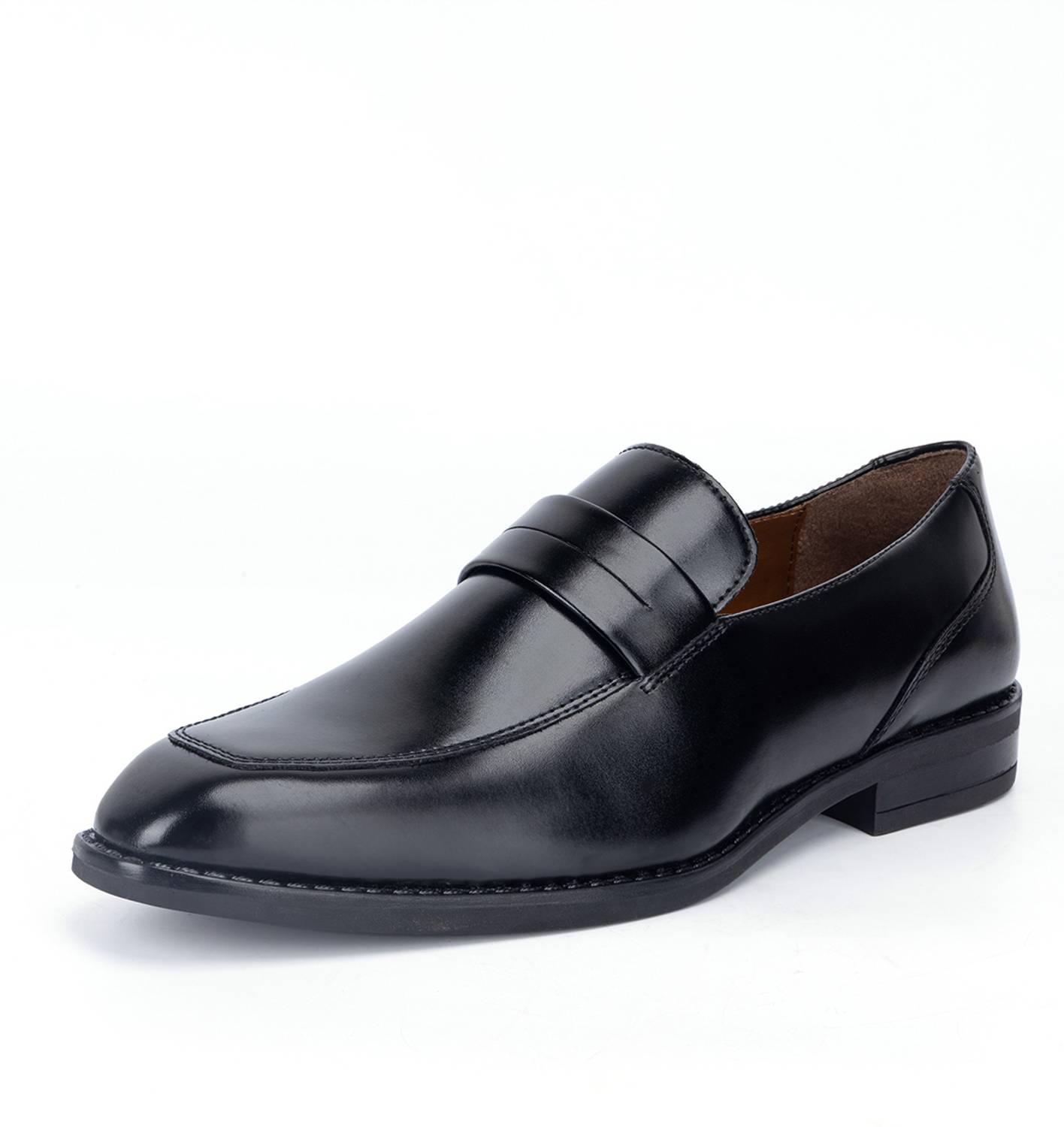 Louis Stitch Black Formal Slipon Mocassin Shoes for Men - UK 11 - Image 3
