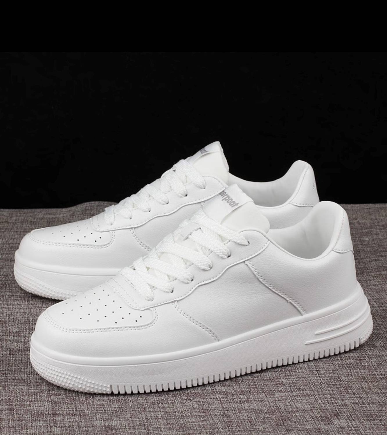 Labbin White Casual Sneakers - Image 5