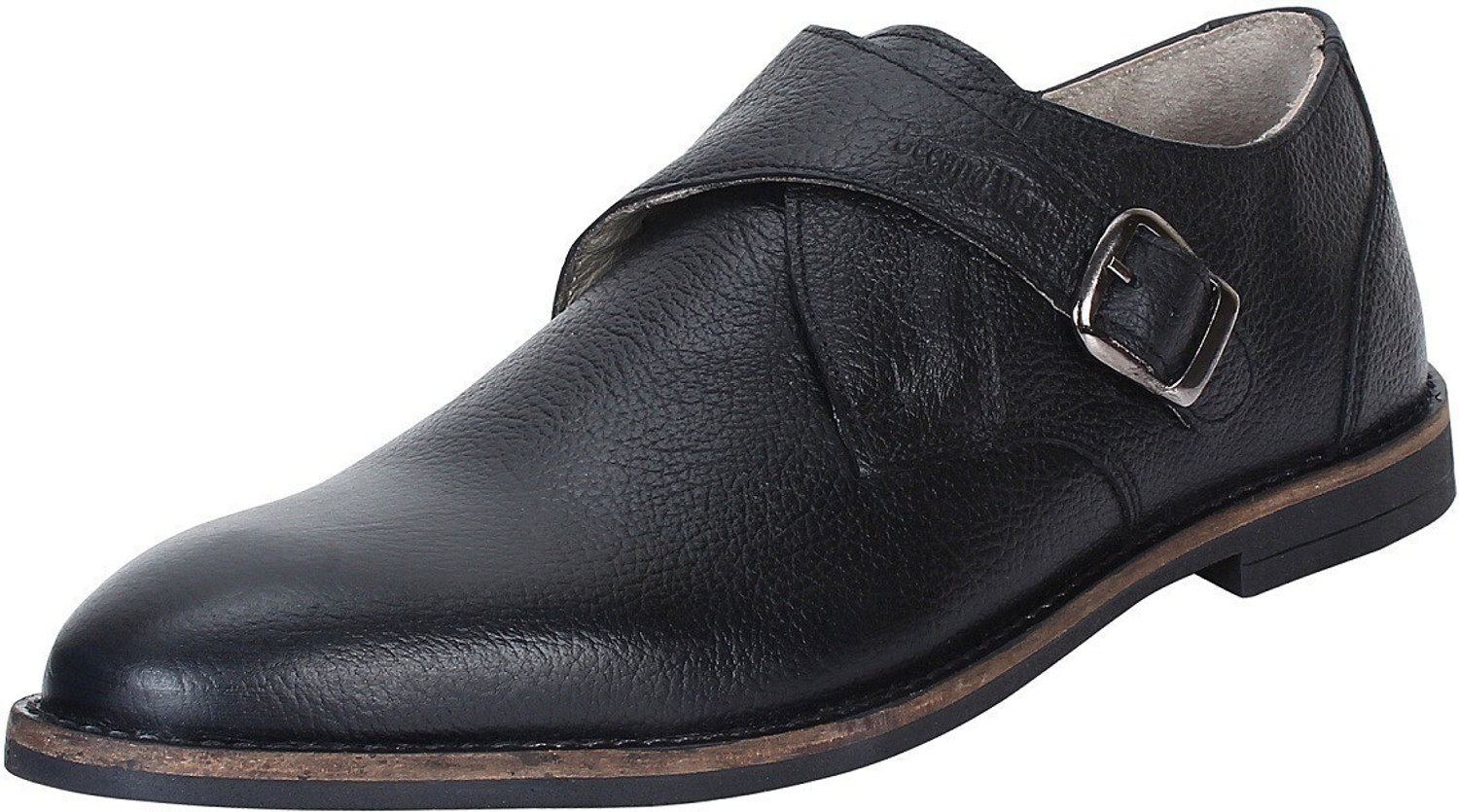 Image of SeeandWear Monk-263 Monk Strap For Men (Black, 11)