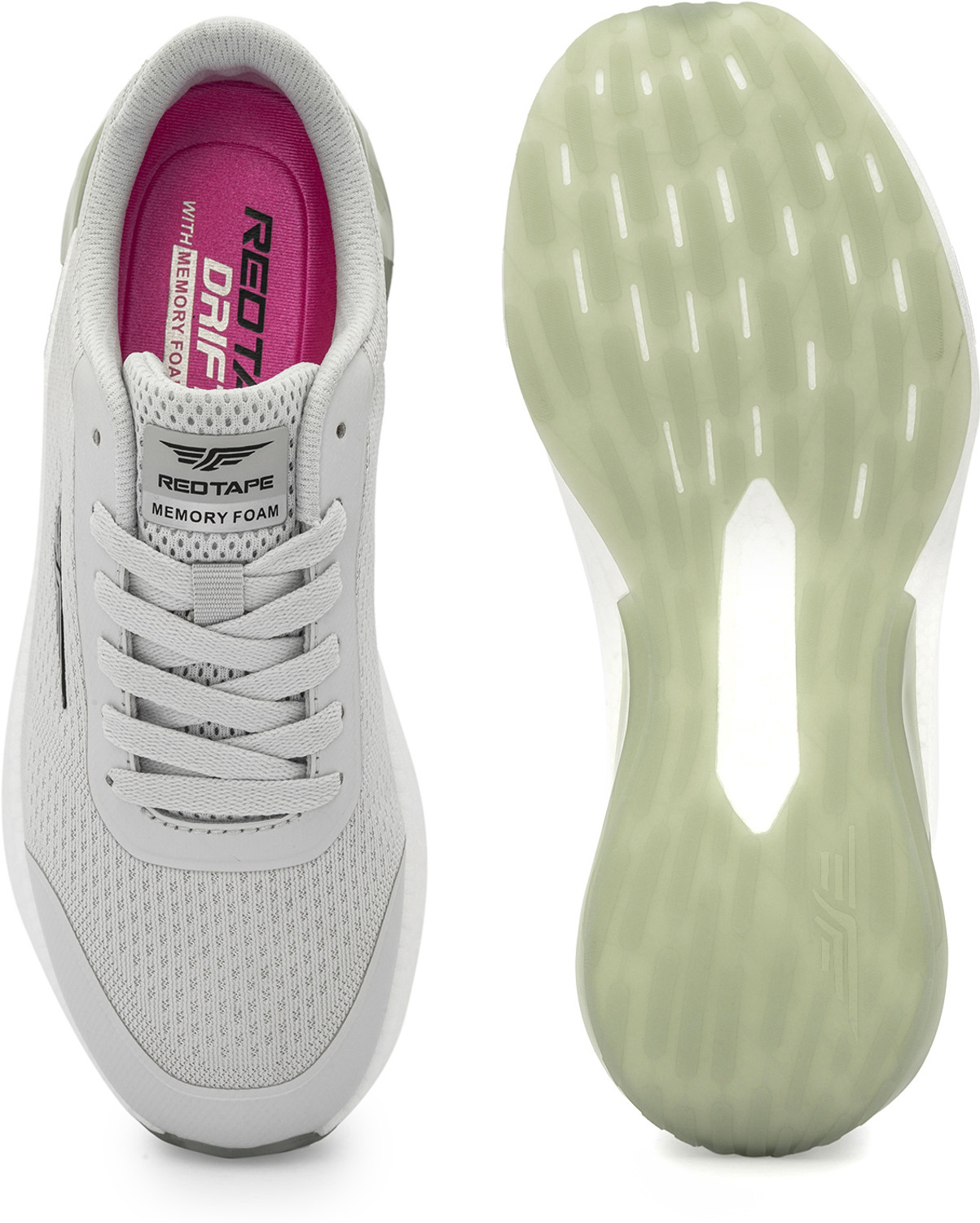 Image of RED TAPE ETPU Athleisure Sports Shoes for Excellent Comfort Walking Shoes For Women (Grey, Green, 7)