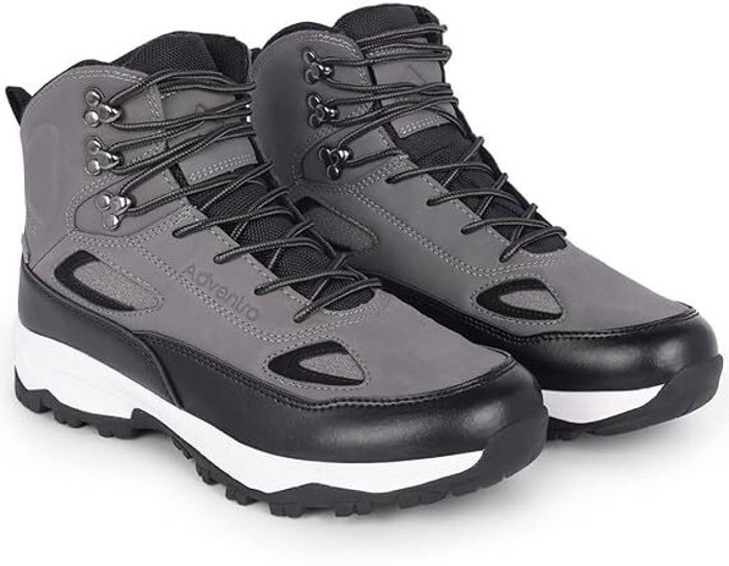 Adventra Men Waterproof Mid-Top Trekking Shoes Grey - Image 5