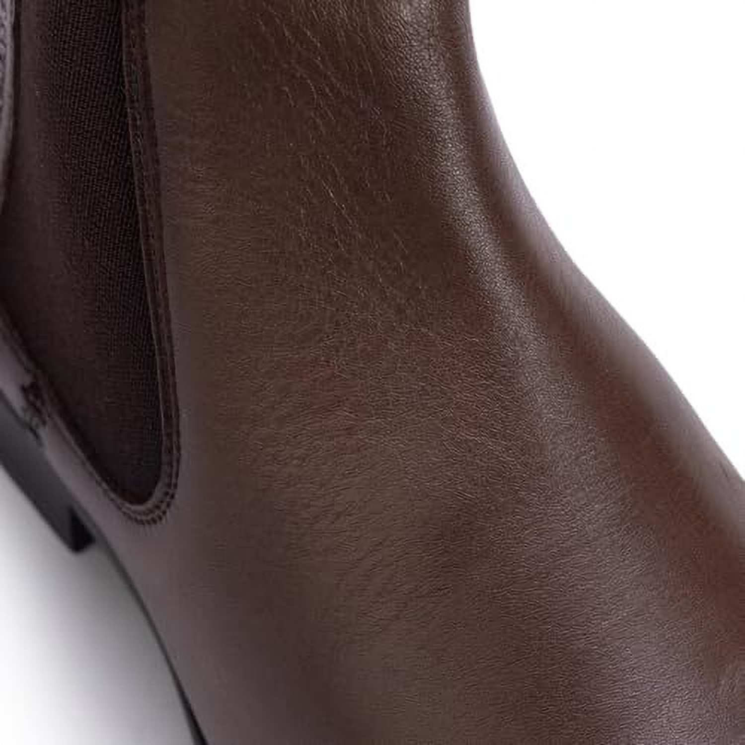 Image of THOMAS CRICK Premium Leather Pull Tab Elasticated Side Cushioned Insole Boots For Men