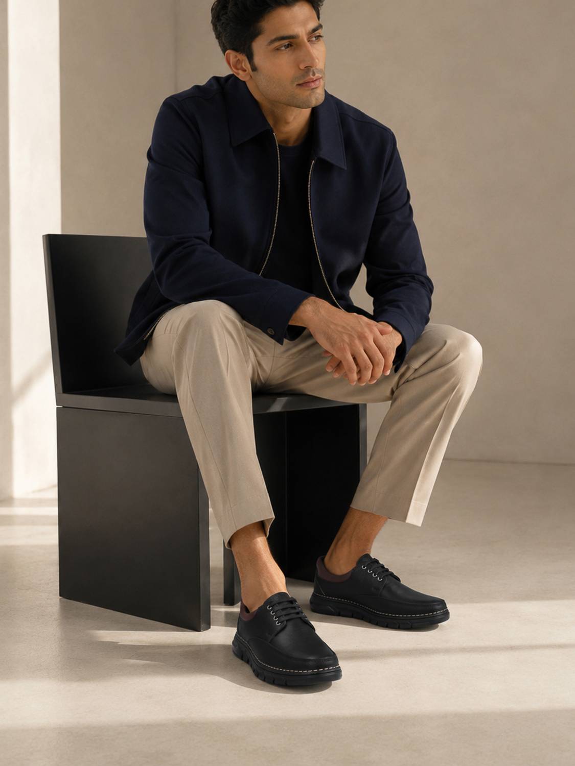 Roadster Casual Boat Shoes For Men Black - Image 2