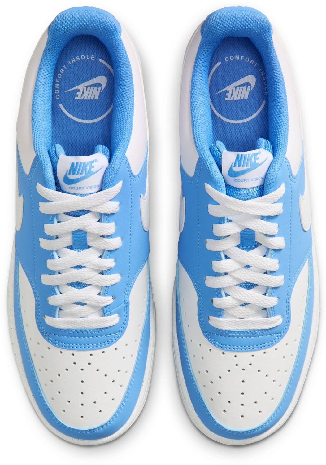 NIKE Court Vision Low Basketball Shoes For Men Blue - Image 5