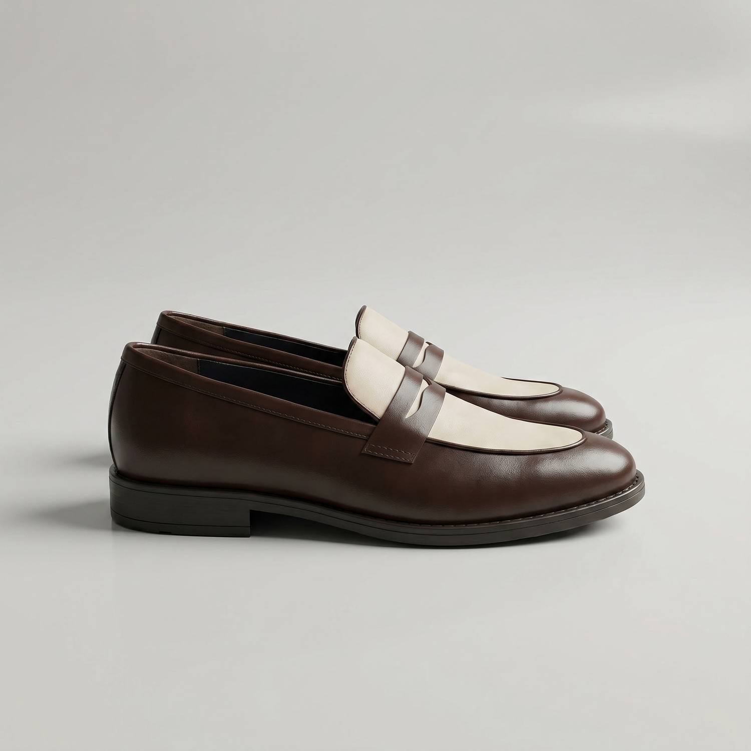 Good People Bicolor Penny Loafer Brown - Image 1
