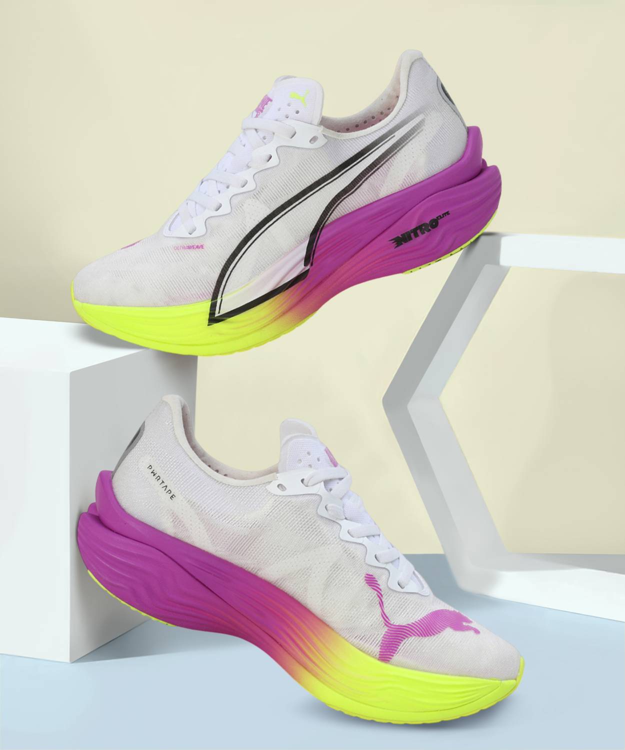 PUMA Deviate NITRO Elite 3 Running Shoes White - Image 1