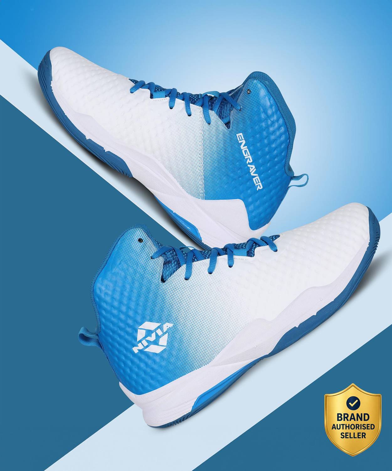 NIVIA ENGRAVER Basketball Shoes Men White - Image 1
