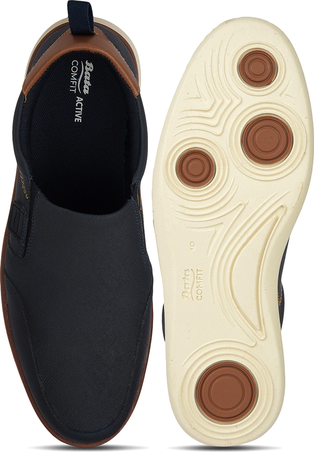 Image of Bata Sneakers For Men (Navy, 8)