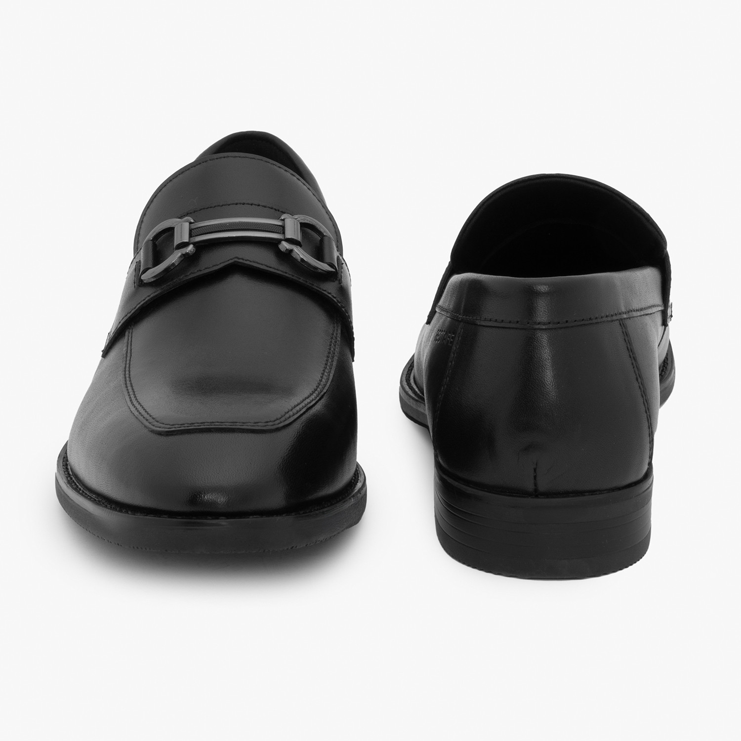 Image of RED TAPE Redtape Low Cut Loafer Dress Shoes for Men in Black | Loafer Dress Shoes Slip On For Men