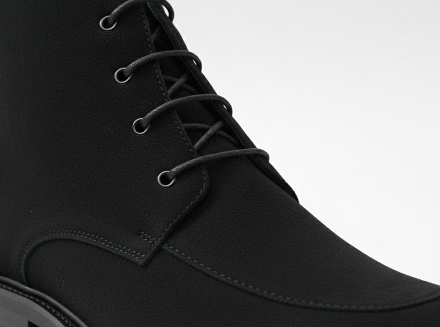 Image of Roadster Black Suede Boots for Men | Leather Lace-Up Ankle Boots | Casual Footwear | Boots For Men (Black, 9)