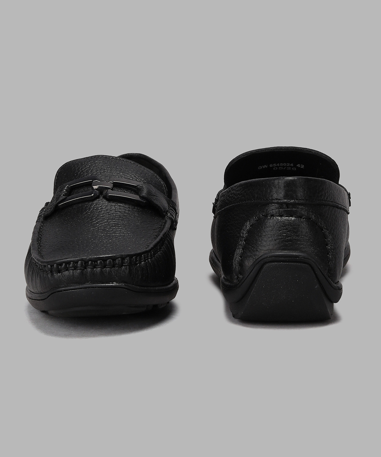 Image of WOODLAND Slip On For Men (Black, 8)