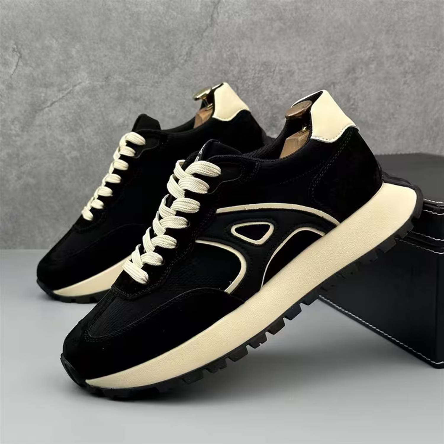 Echor Black Sneakers for Men