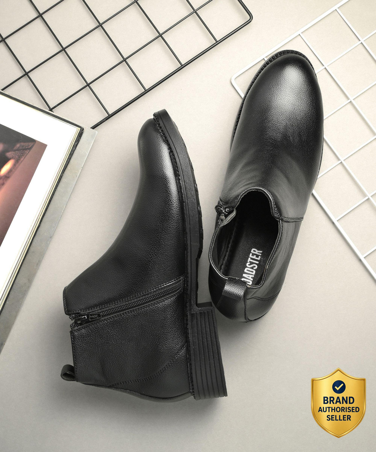 Image of Roadster Men High Top Chelsea Chukka Height Increasing Boots Boots For Men