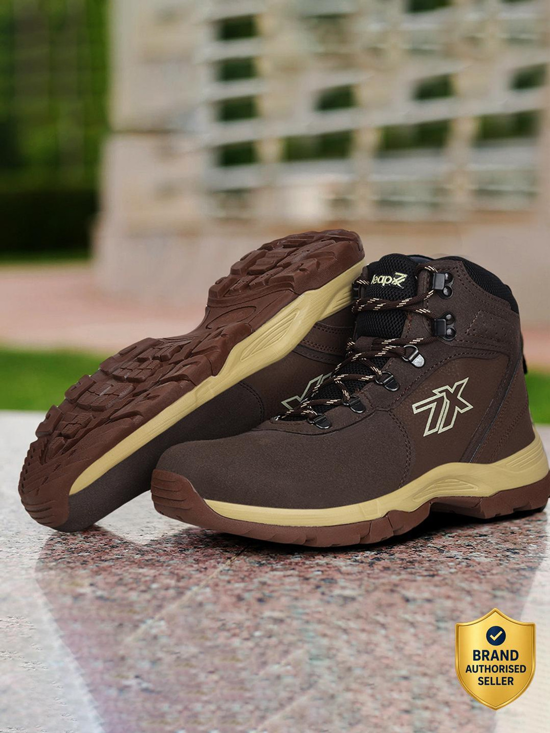 LIBERTY Leap7x PLATINUM-E Mens Lacing Sports Shoes With High Ankle and Lace-Up Outdoor, Hiking & Trekking Shoes For Men