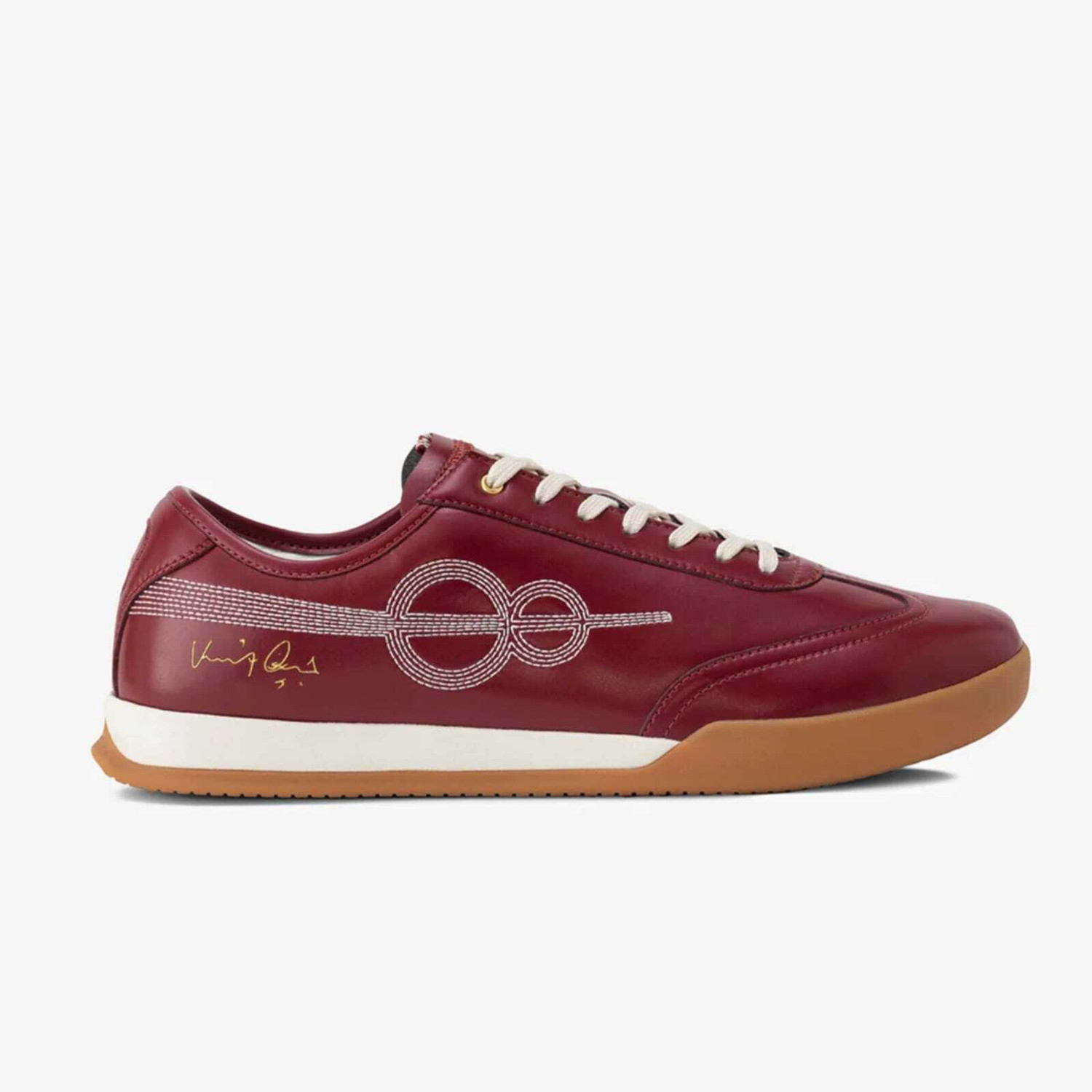 Image of Street Bird Heritage Classic Men's Casual Lace-Up Sneakers - Maroon Casuals For Men