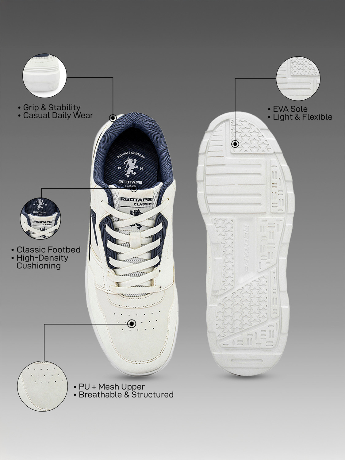 Image of RED TAPE Men's Sneakers for Everyday Casual Style Sneakers For Men