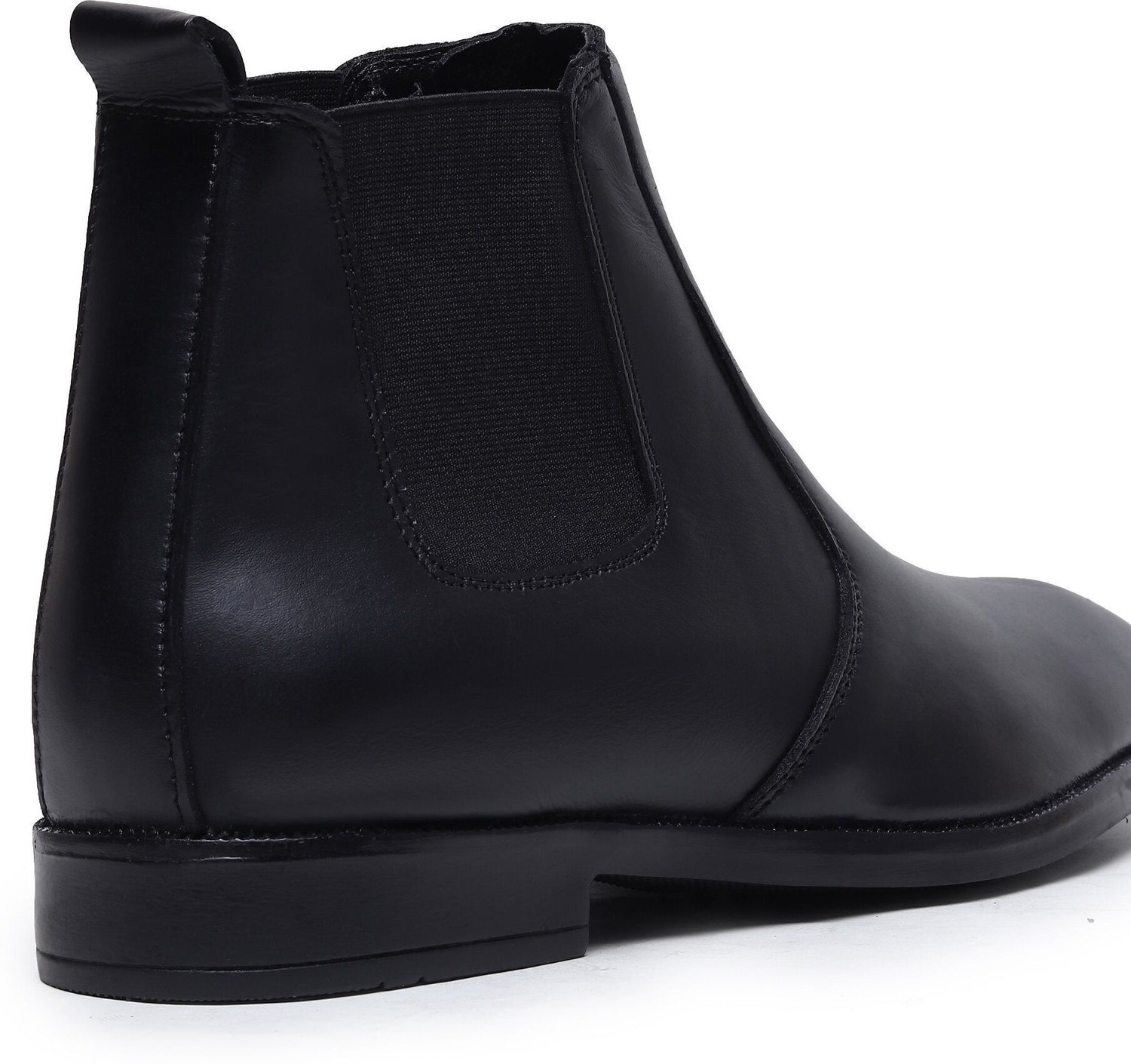 Image of Hayes London Genuine Leather Chelsea Boots, Mid Top Shoe With Comfortable Block Heel, Boots For Men