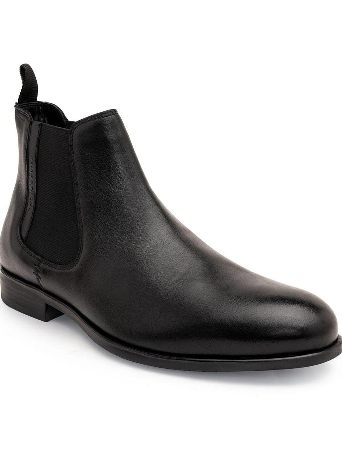 THOMAS CRICK Premium Leather Pull Tab Elasticated Side Cushioned Insole Boots For Men