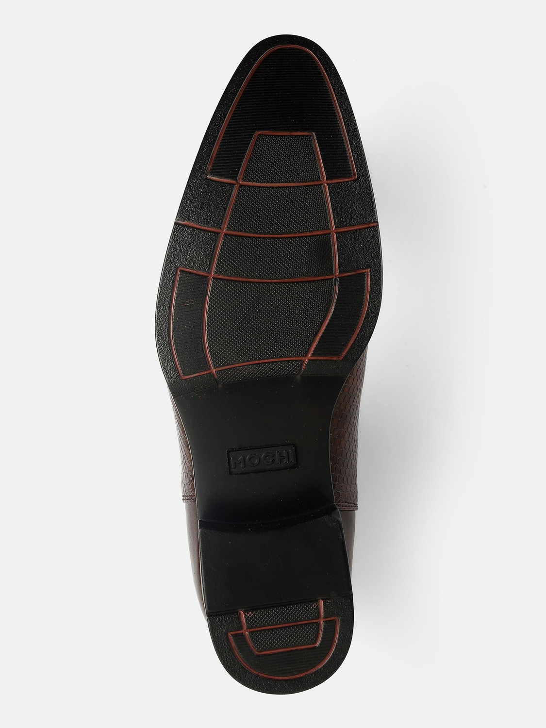 Image of MOCHI Men's Brown Slip On closure Boots with Flat sole Casuals For Men