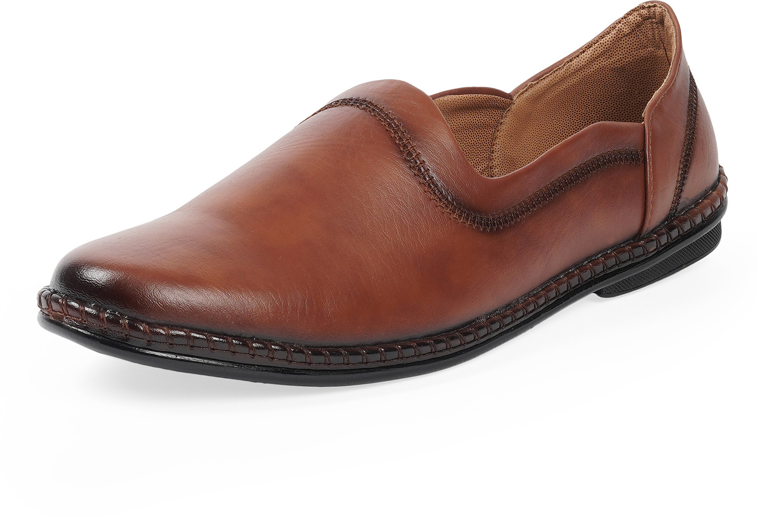 Image of leacom Men's Ethnic Slip On Stylish Nagra shoes, Juttis and Mojaris Jutis For Men