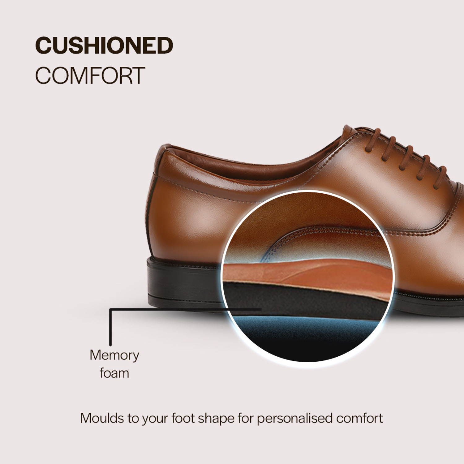 Image of FAUSTO Formal Office Work Lace-Up Shoes Derby For Men