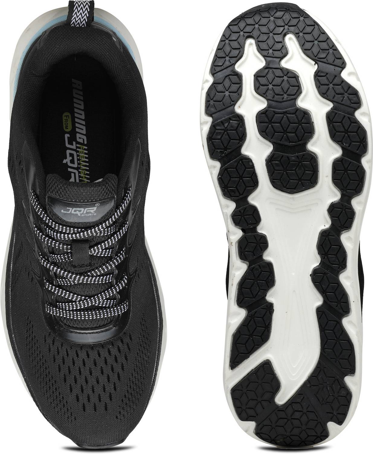 JQR ATLANTA Running Shoes for Men, Black - Image 5