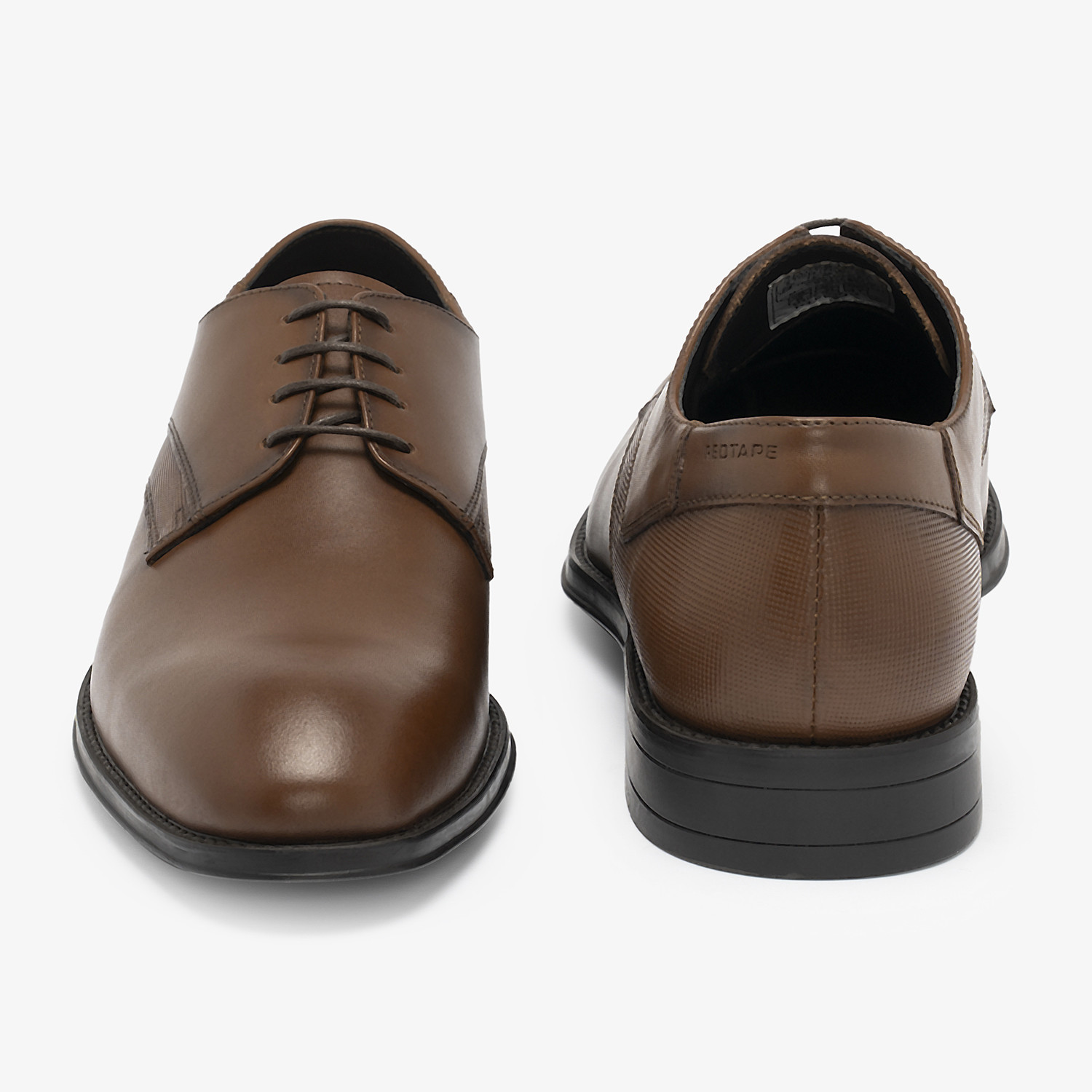 Image of RED TAPE Derby Shoes | Low-Cut Dress Shoes Derby For Men (Brown, 9)