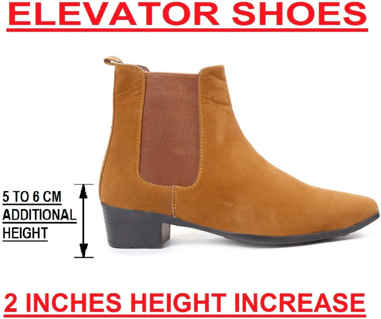 Image of BXXY Mens Suede Height Increasing Casual Chelsea Boots Boots For Men