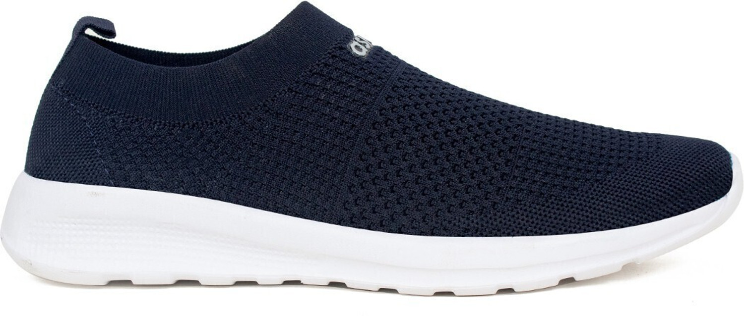 Image of asian slip on blue shoes for running, walking, gym, trekking & party elasto-03 Walking Shoes For Men