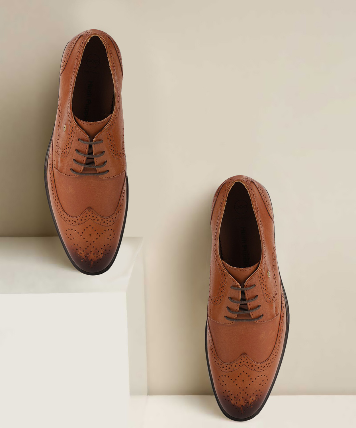 Image of HUSH PUPPIES Zampa Crust Derby For Men