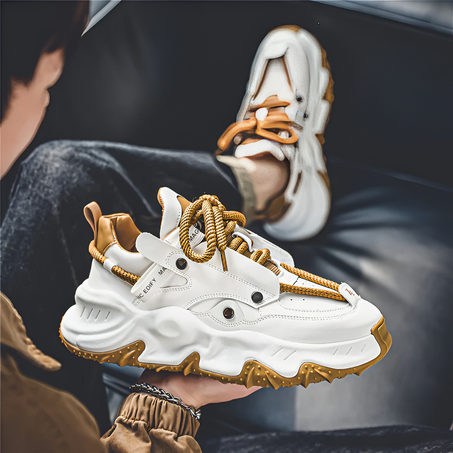 Image of Tlizrok Men's Casual Retro High Premium Quality Shoes For Men And Boys Sneakers For Men