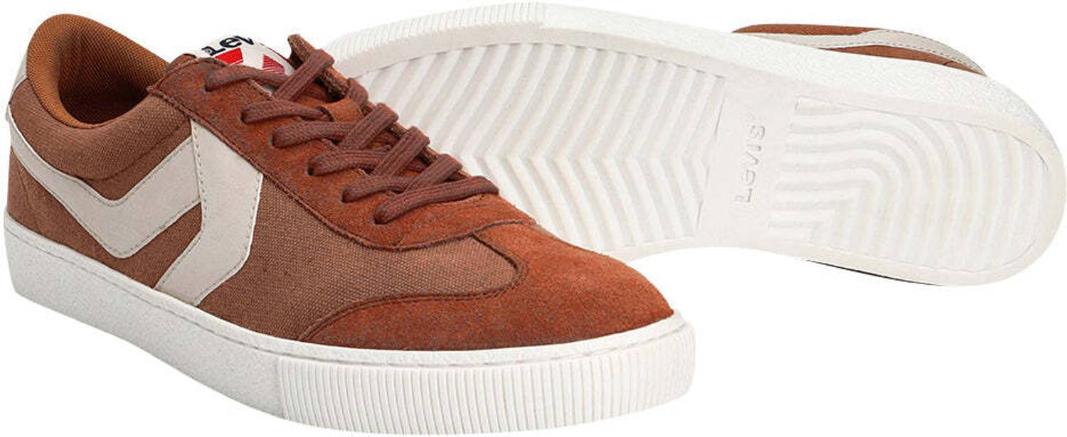 LEVI'S Men's Rust Colorblock Sneakers Brown - Image 3
