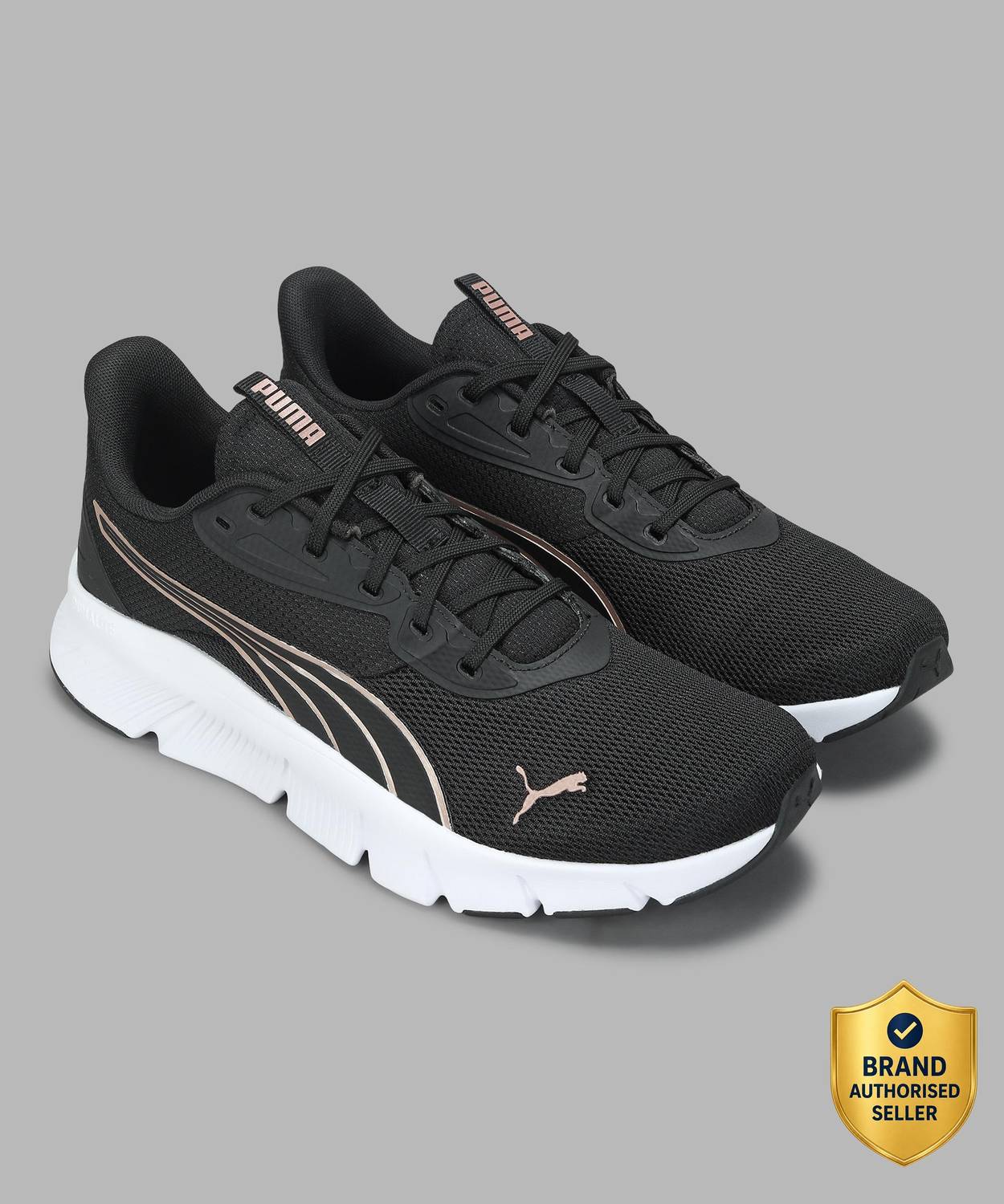 PUMA FlexFocus Lite Modern Running Shoes (Black)