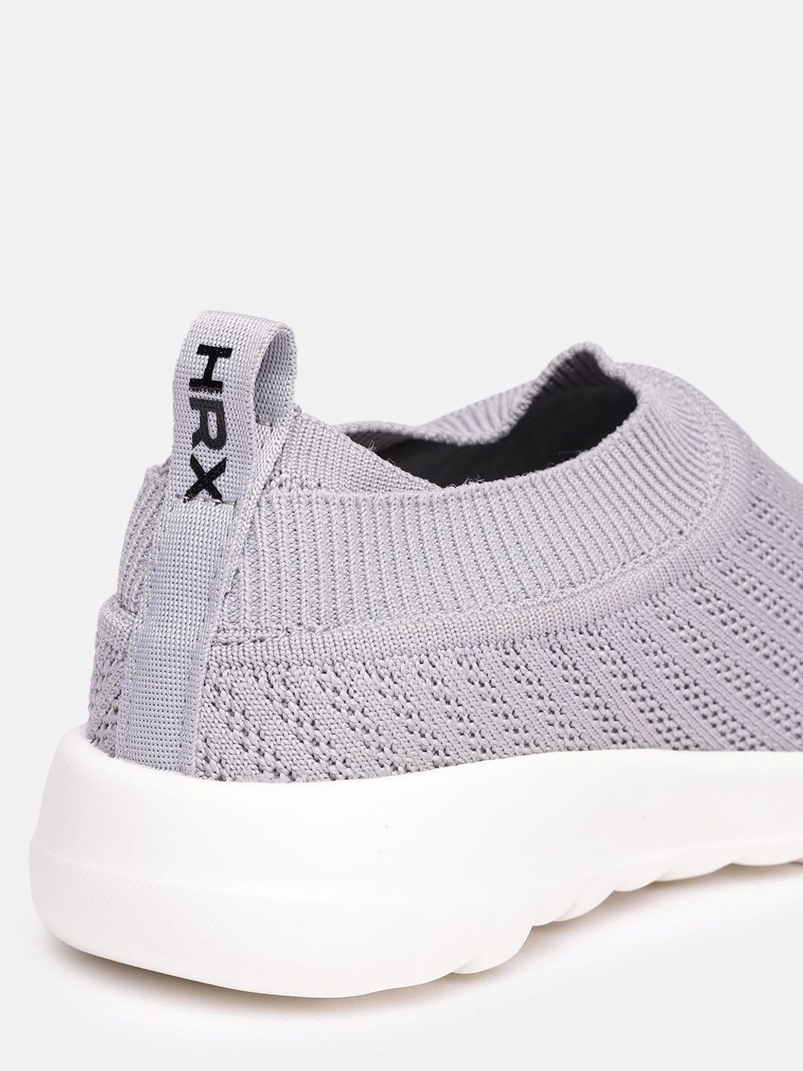Image of HRX by Hrithik Roshan Slip On Sneakers For Women (Grey, 7)