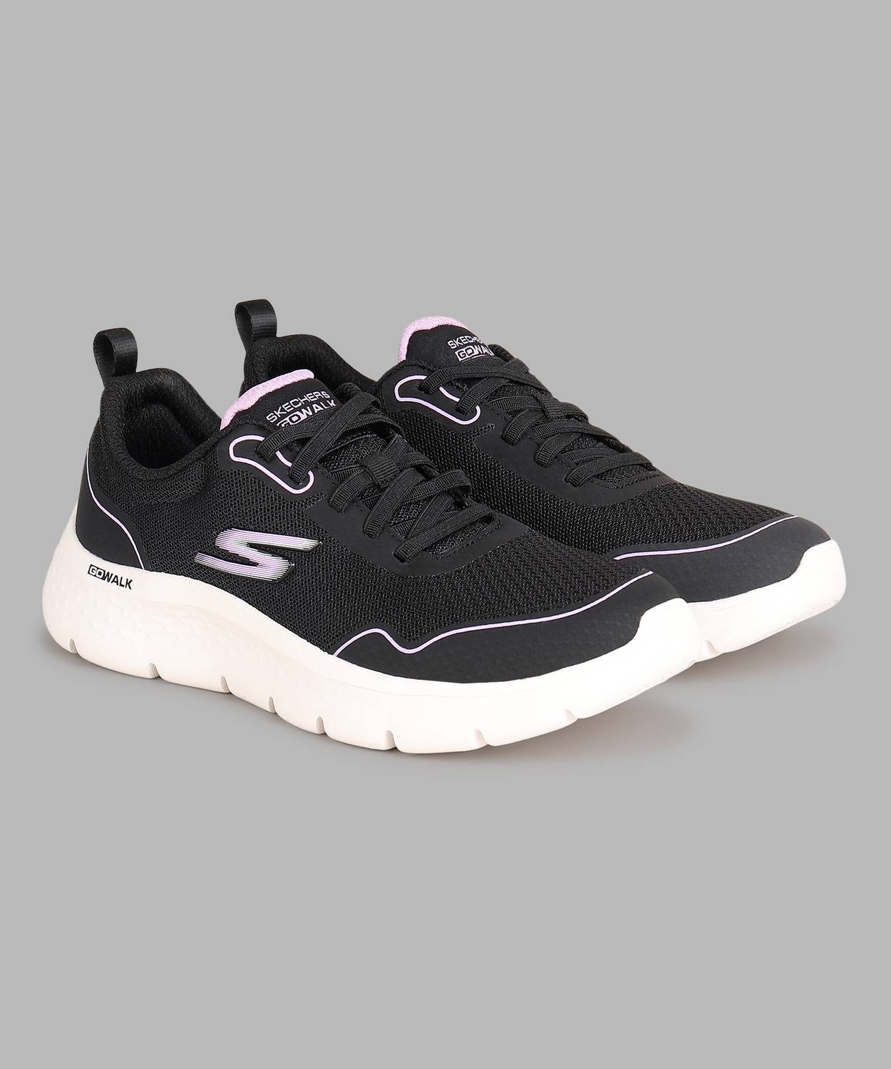 Skechers Go Walk Flex Black Walking Shoes For Women - Image 2