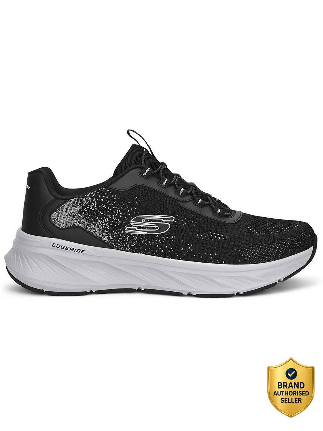 Skechers EDGERIDE Slip On Sneakers For Men Black