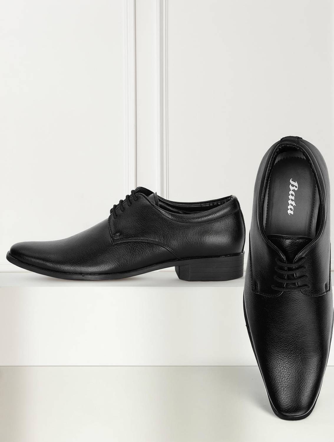 Bata Men's Black Lace Up Shoes - Image 1